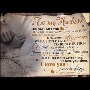To my Husband Poster 24x36